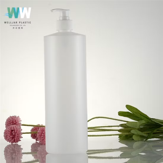 1000ml PE HDPE Plastic Shampoo Bottle with Press Lotion Pump