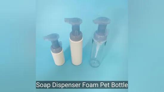 80ml Cosmetic Packaging Clear Cosmetic Lotion Sprayer Pet Bottle 