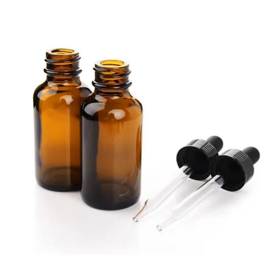 Empty Portable Customizable Smooth 10 15 20 Ml Essential Oil Dropper Bottles Green Glass Eye Drop Bottle with Child Resistance 