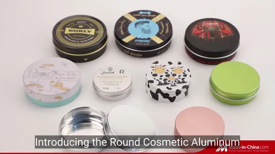 Round Cosmetic Aluminum Jar Containers Jars Screw Lid Aluminum Cans 