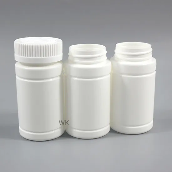Empty Pet PE HDPE White Opaque 50ml Plastic Pill Bottle 