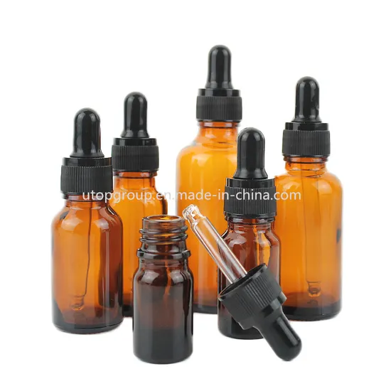 10ml 20ml 30ml 50ml 100ml Essential Oil Aroma Glass Drop Bottle Amber Liquid Oil Serum Bottle with Dropper 