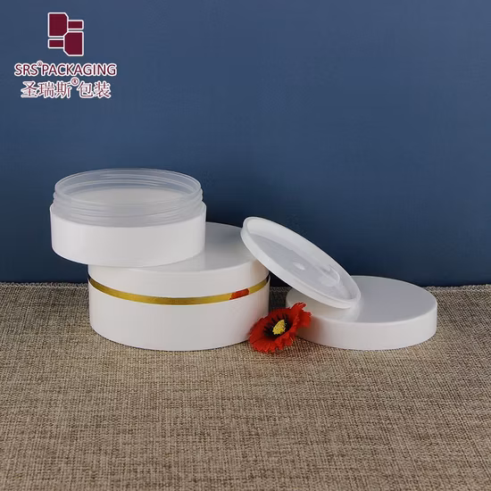 Custom Empty PP Double Wall 30g 50g 100g 150g 200g 250g 300g Cosmetic Luxury Plastic Face Cream Jar