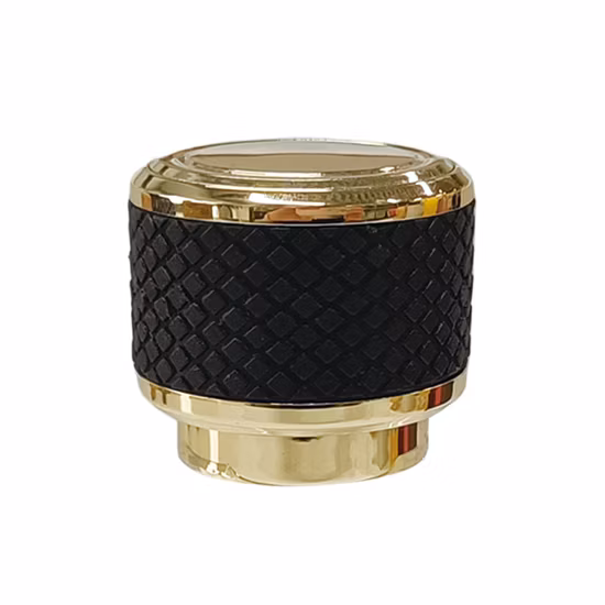 Custom Logo Fragrance Cap Luxury Creative Universal Fea 15 mm Zamac Metal Perfume Bottle Cap