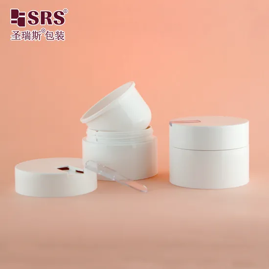 Unique Cream Cosmetic Jar Double Wall Replaceable Design Skincare Packaging 50ml 100ml 