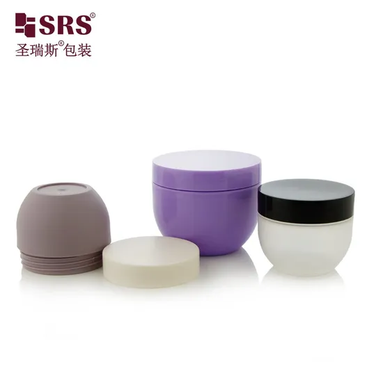 Empty 50ml 100ml Single Wall PP Custom Color Pink Purple Cosmetic Jar 