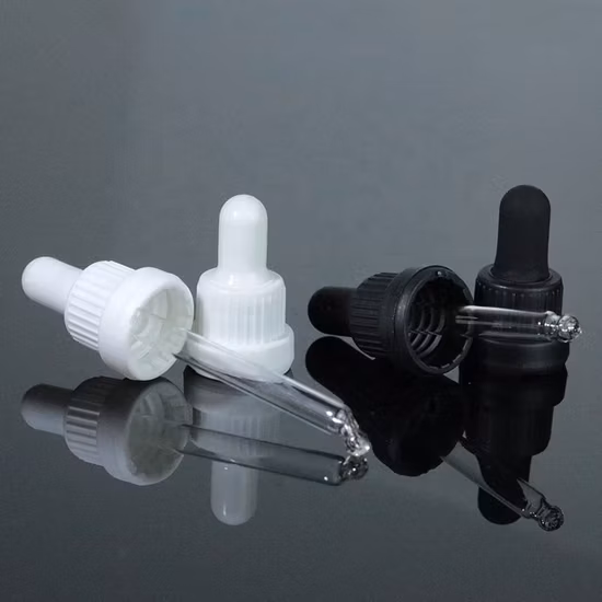 Aluminum Cap with Silicon Rubber Caps Dropper Pipette Used to Cosmetic