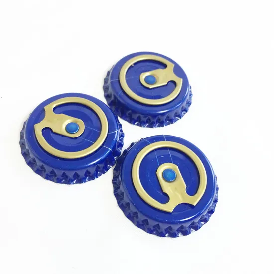 Fast Delivery Aluminum Beer Bottle Cap Easy Open Crown Caps 26mm Ringtab Bottle Cap 