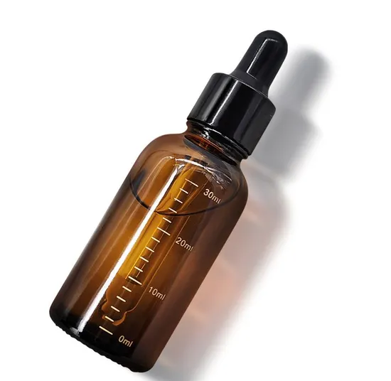 1oz 30ml Round Amber Blue Green Black Clear Oil Essential Serum Glass Dropper Bottles with Rubber Top Drop Glass Empty Clear Essential Oil Bottle 