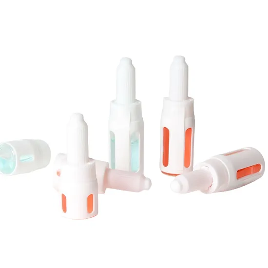 Hot Sale Wholesale Cosmetic Packaging 5ml 10ml Empty Eye Lotion Drops Glass Essential Oil Hair Oil Serum Lotion Amber Black Colorful Dropper Bottle 